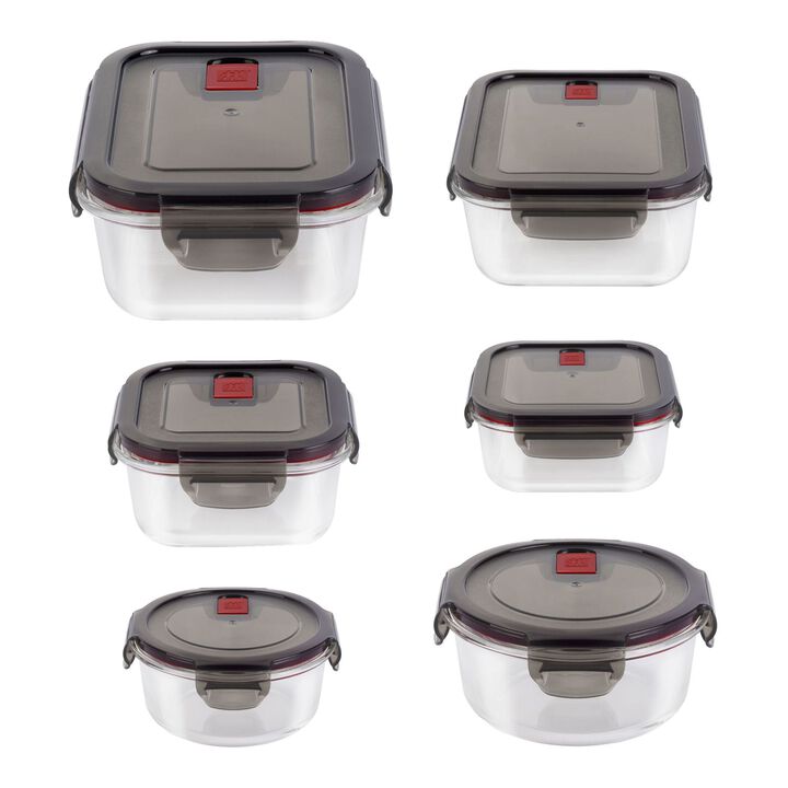 Gusto, 6 Piece, Cooking Storage Set, glass, large 1