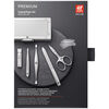 PREMIUM, 5-pc Aluminum Manicure Pedicure Set With Compact Nail Clippers - Aluminum With Black Velvet, small 8
