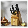 Pro, 7-pc, Knife block set, Bamboo, small 9