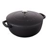 La Cocotte, 24 cm round Cast iron French oven black, small 1