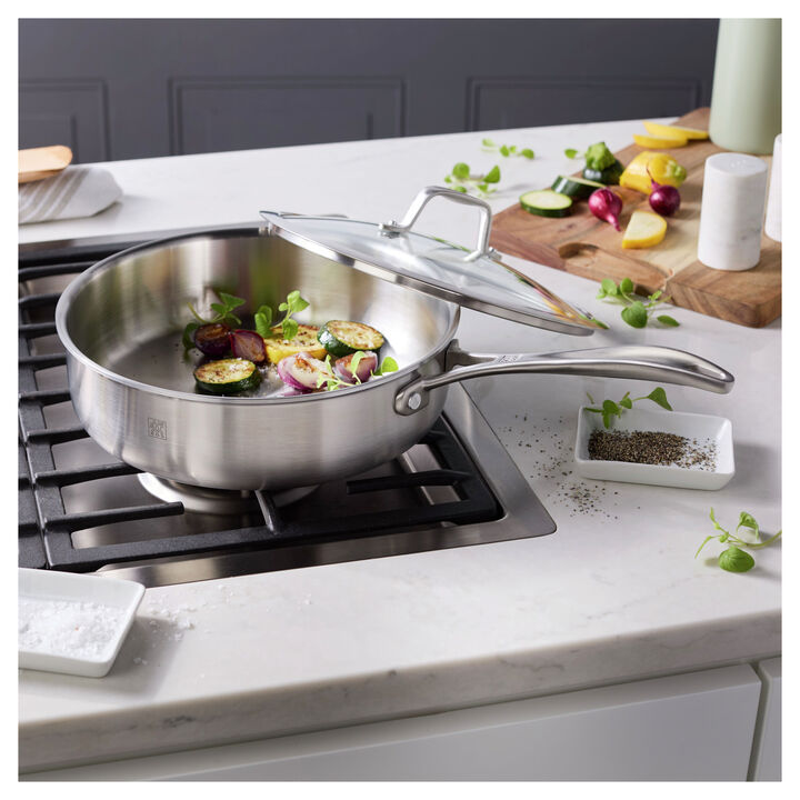 Spirit 3-Ply, 3 qt, Stainless Steel, Saute Pan, large 2