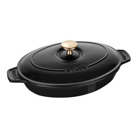 23 cm, Assiette chaude , Noir mat