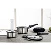UNLOCK, Starter set con padelle, pentole, coperchi, manici, pompa per il sottovuoto e accessori, 15-pz., small 10