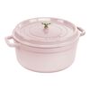 La Cocotte, 5.25 l cast iron round Cocotte, sorbet rose, small 1