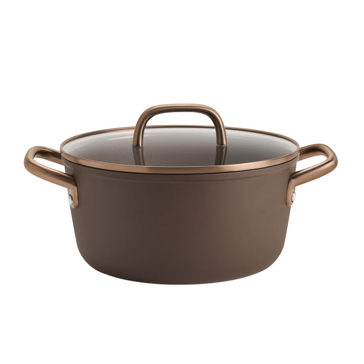Milano, 7-pc, Cookware Set Ceramic Nonstick Titanium, Brown, large 3
