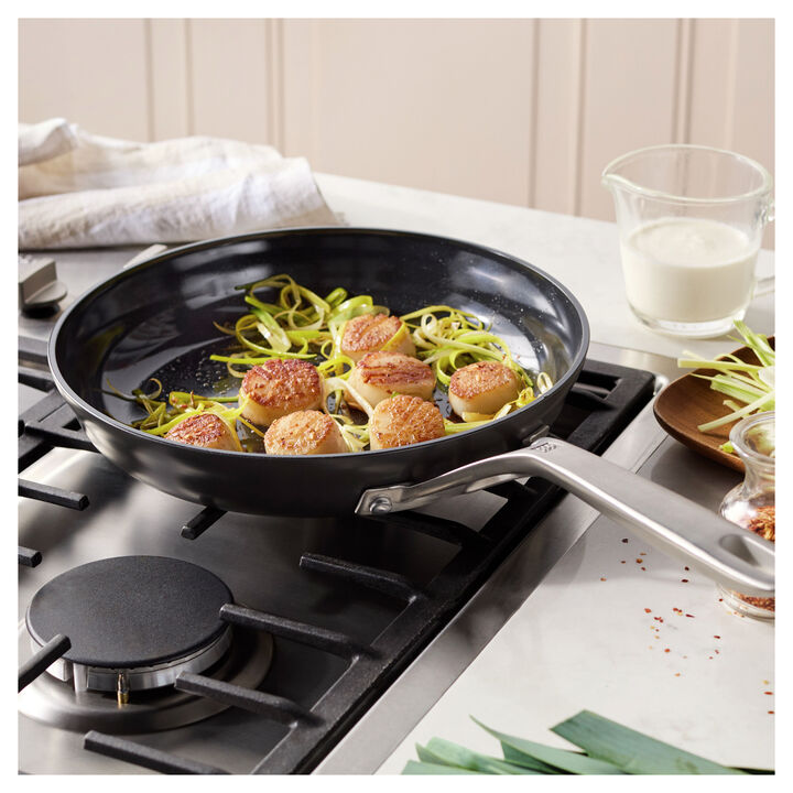 Motion Ceramic, 10-inch, Hard Anodized Fry Pan Ceramic Coating, large 2
