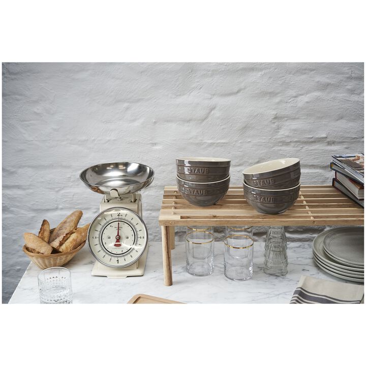 Ceramique, Schüssel Set 14 cm / 4-tlg, Antik-Grau, Keramik, large 2