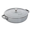 Braisers, Sauteuse chistera 28 cm / 3,7 l, Grafietgrijs, small 1