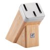 VIER STERNE, 4-tlg, Messerblockset, Braun, small 3