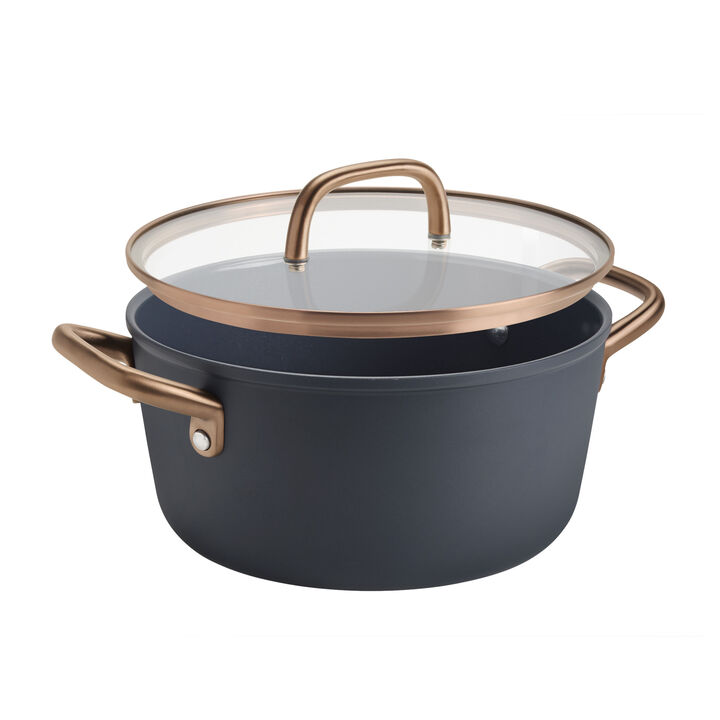 Milano, 7-pc, Cookware Set Ceramic Nonstick Titanium, Blue, large 4