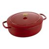 Bellamonte, Cocotte 37 cm, Ovale, Rouge, Fonte, small 1