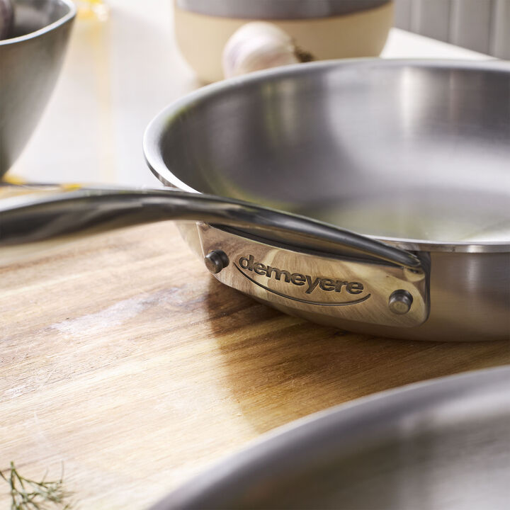 Essential 5, Set de poêles à frire inox, 20 et 24 cm, large 3