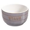 Ceramique, 9 cm / 2-pcs round ceramic Ramekin set ancient-grey, small 1
