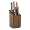 Pro Wood, 6-pcs, Knife block set, brown, small 1
