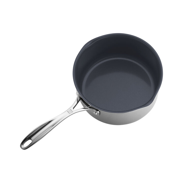 Clad CFX, 3 qt, Non-stick, Stainless Steel Ceramic Saucepan , large 2