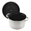 La Cocotte, 4.75 l cast iron round Tall Cocotte, white truffle, small 3