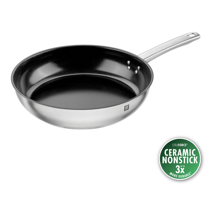 Plus, Padella - 28 cm, 18/10 acciaio inossidabile, Ceraforce, large 1