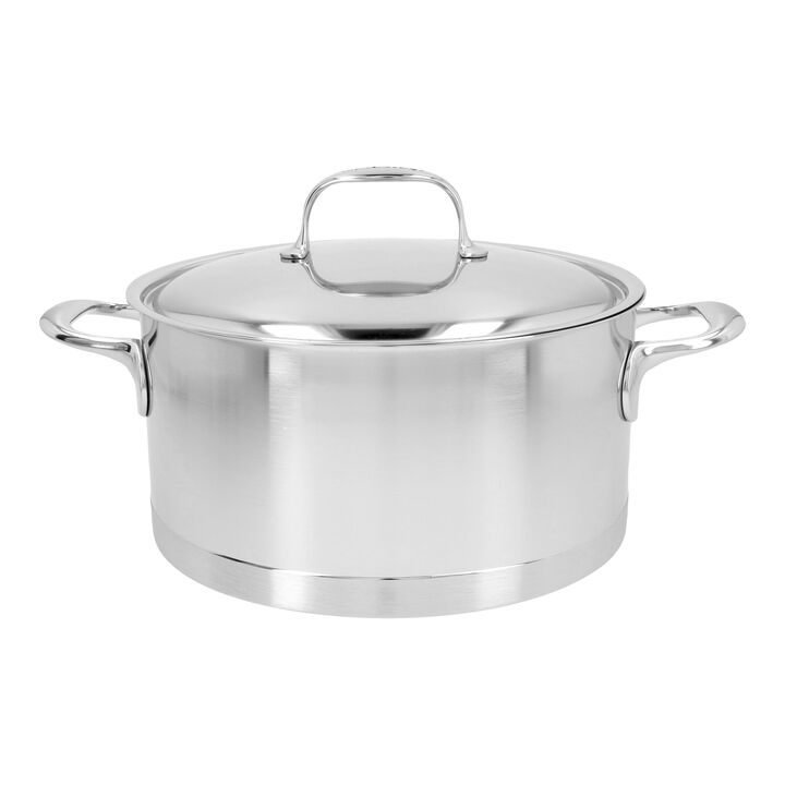 Atlantis, 5.5 qt, 18/10 Stainless Steel, Dutch Oven With Lid, large 1