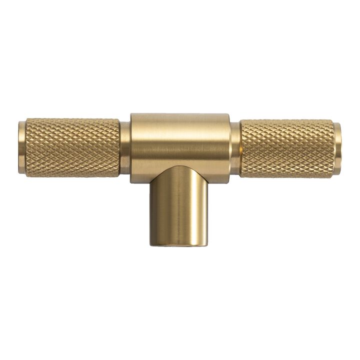Buster + Punch, 8 cm stainless steel PVD coated Knob Buster Punch T-Bar, large 1
