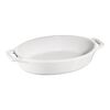 Ceramique, 17 cm, Assiette chaude, Blanc, small 1