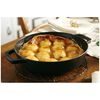 Pans, Bratpfanne mit 2 Griffen 26 cm, rund, Schwarz, Gusseisen, small 3