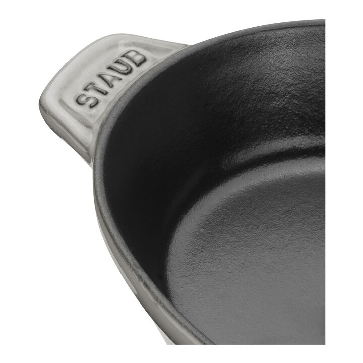 Specialities, 23 cm oval Cast iron Oven dish with lid graphite-grey, large 4