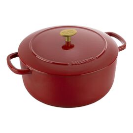 Cocotte 26 cm, redondo, Rojo, Hierro fundido