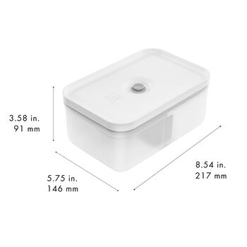 Vakumlu Yemek Taşıma Kabı, L, Plastik, yarı şeffaf-Gri,,large 5