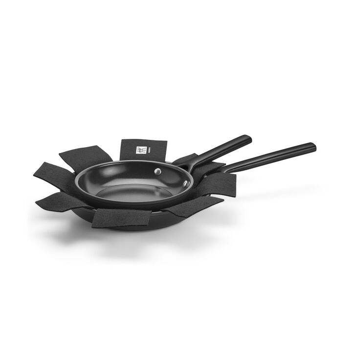 Milano, 2-pc, Frying Pan Set Ceramic Nonstick Titanium, Matte Black, large 3