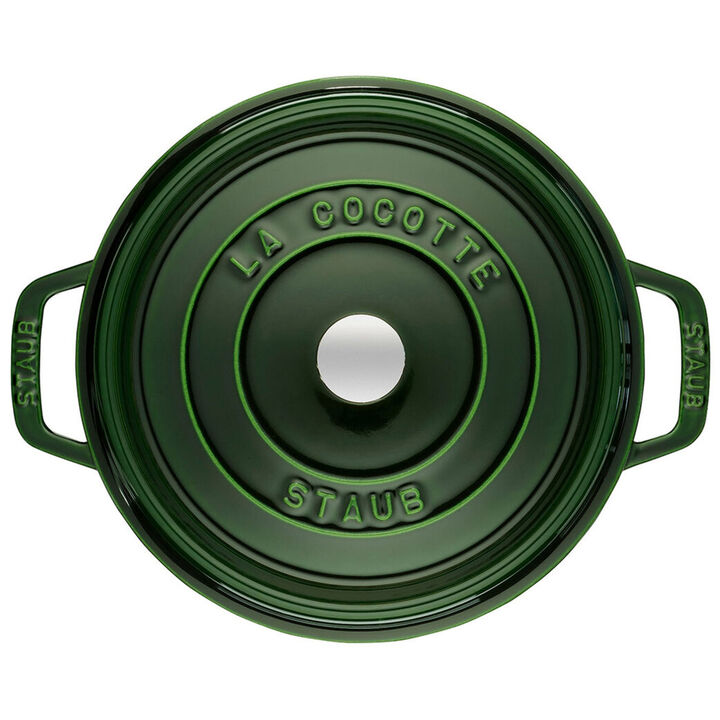 La Cocotte, 6.75 l cast iron round Cocotte, basil-green - Visual Imperfections, large 2
