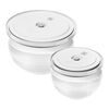 Fresh & Save BOWLS, Set di ciotole con coperchi per sottovuoto, 4-pz. / 18/24cm /M/L, bianco, Ceramica, small 1