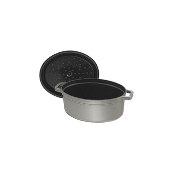 D&ouml;k&uuml;m Tencere | Grafit Gri | 31 cm | 5,5 l | oval,,large 6