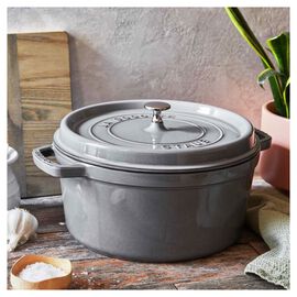 Cocotte 34 cm, Rond(e), Gris graphite, Fonte