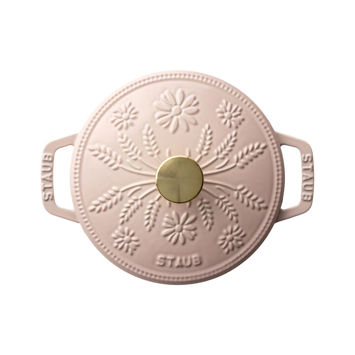 La Cocotte, 1.1 l cast iron round French oven marguerite, sorbet rose, large 2