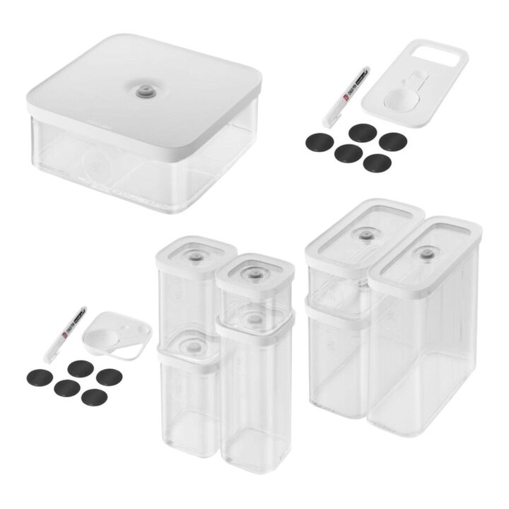 FRESH & SAVE CUBE, ZWILLING CUBE-set / 12-delig, transparant-wit, large 1