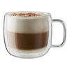 Sorrento Plus Double Wall Glassware, 2-pc, Cappuccino Glass Mug Set, small 1