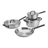 Milano Stainless Steel, 7-pc, Cookware Set, Gun Metal, small 1
