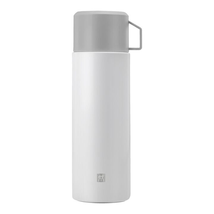 Thermo, Thermosfles, 1 l, Wit-Grijs, large 1