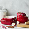 Ceramique, 4 Piece Bakeware set, cherry, small 4
