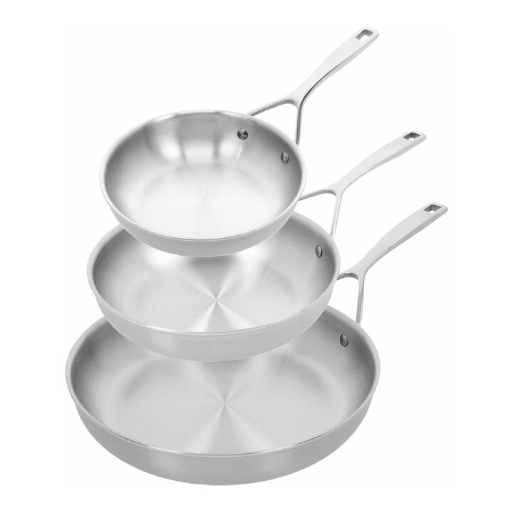 Essential 5, Koekenpannenset RVS, 20, 24 en 28 cm, large 1