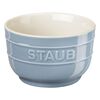 Ceramique, 9 cm / 6 Piece ceramic Ramekin set macaron, mixed Colours, small 6