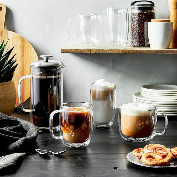 Sorrento Plus Double Wall Glassware, 12-oz-/-4-pc  Mug Set, large 3