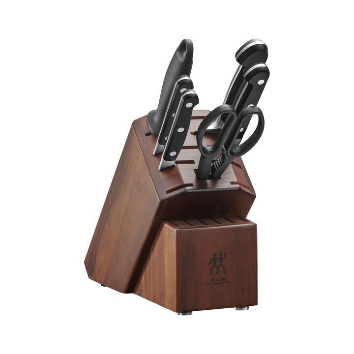 Pro, 7-pc, Knife block set, Acacia, large 4