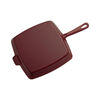 Grill Pans, 30 cm cast iron square American grill, grenadine-red - Visual Imperfections, small 4
