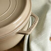 La Cocotte, 5.25 l cast iron round Cocotte, sesame, small 5