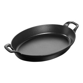 12.5-inch, Oval, Gratin Baking Dish, Matte Black