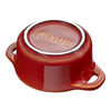 Ceramique, 10 cm round ceramic Mini Cocotte ancient-copper, small 5