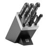 Gourmet, Set di coltelli con ceppo, 7-pz., nero, small 1