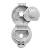 Dinos, DINOS Drinking Bottle, 350 ml, stainless steel, white-grey, small 3
