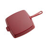 Grill Pans, 30 cm cast iron square American grill, cherry - Visual Imperfections, small 6